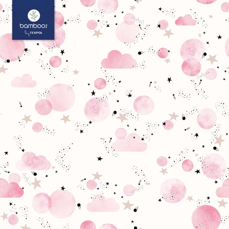 Pieluszka Bambusowa Sky Pink - Bamboo Line