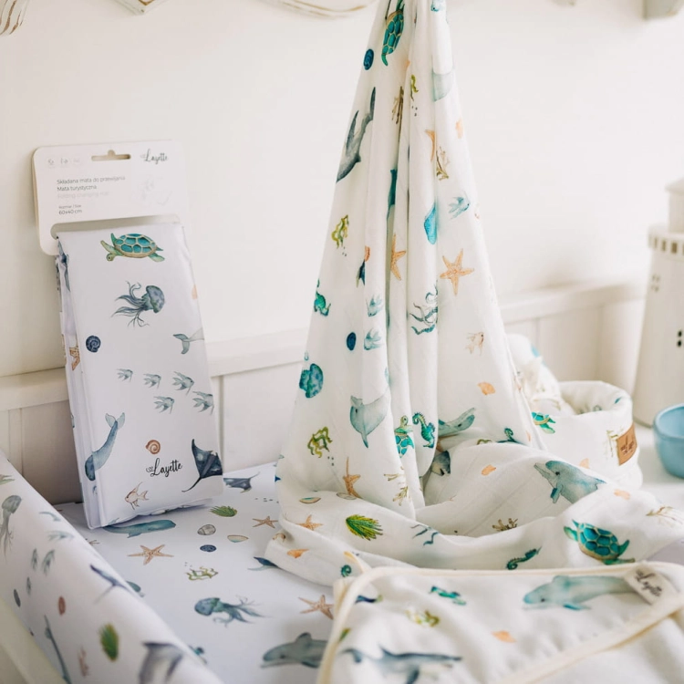 Mata do Przewijania Składana Layette Ocean