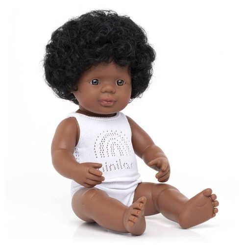 Lalka Dziewczynka Afroamerykanka 38cm Miniland Doll