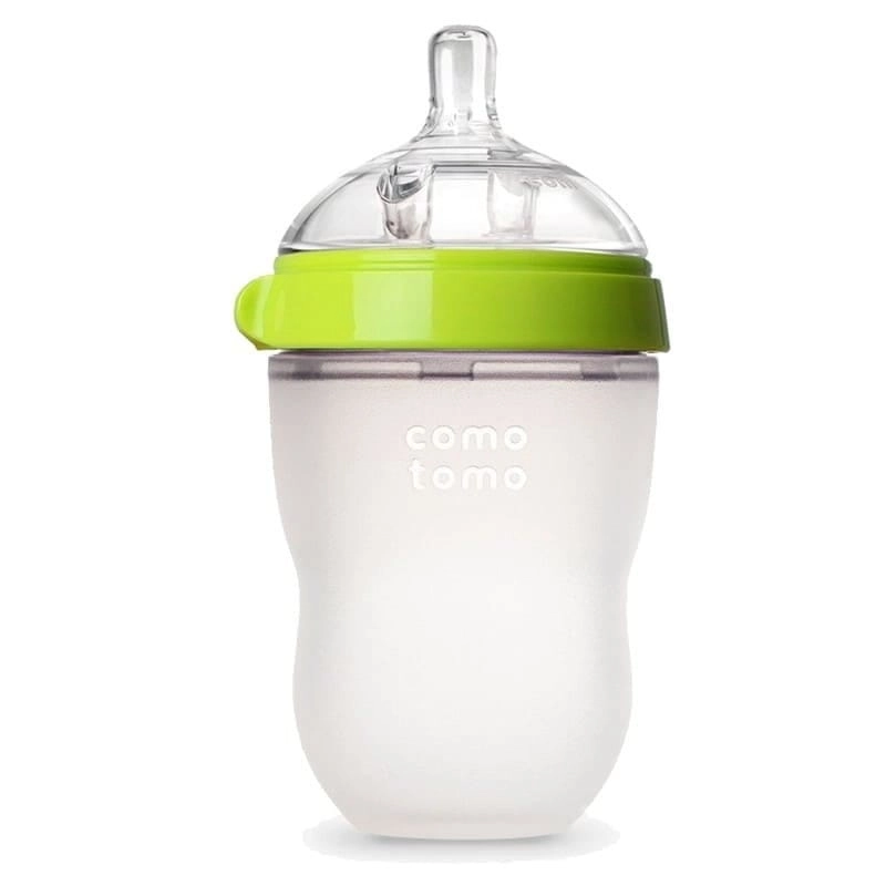 Butelka Antykolkowa Silikonowa Mom's Breast 250 Ml Green Baby / Comotomo