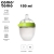 Antykolkowa Butelka Silikonowa Mom's Breast 150 Ml Green Newbor - Comotomo