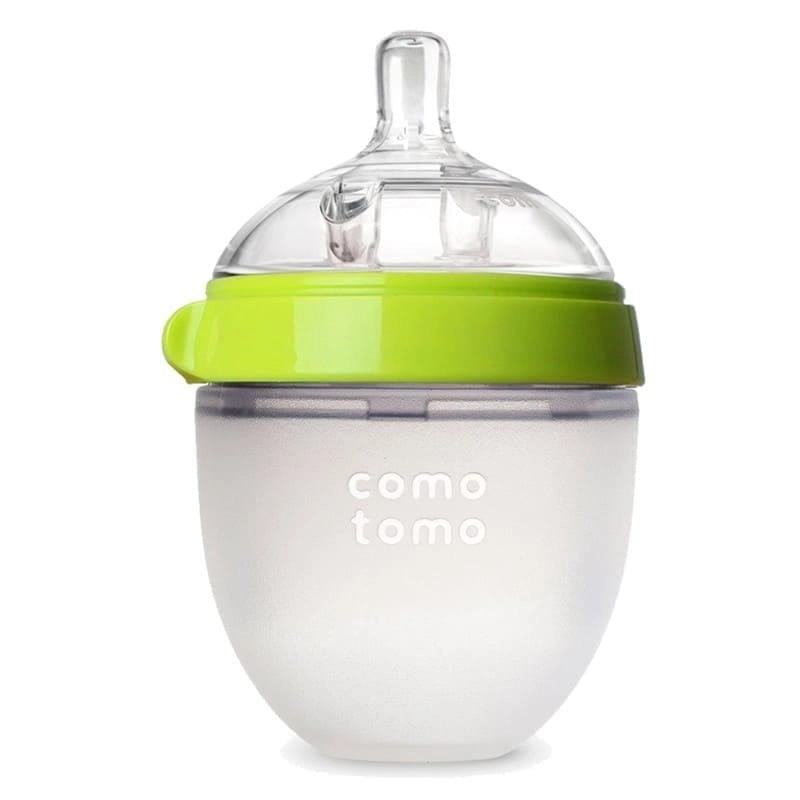 Butelka Antykolkowa Silikonowa Mom's Breast 150 Ml Green Newborn / Comotomo
