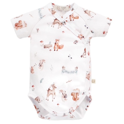 Body Niemowlęce Krótki Rękaw Yosoy Forest Friends