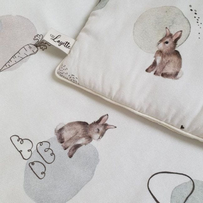 Bambusowa Pościel dla Niemowląt z Wypełnieniem Layette Bunny