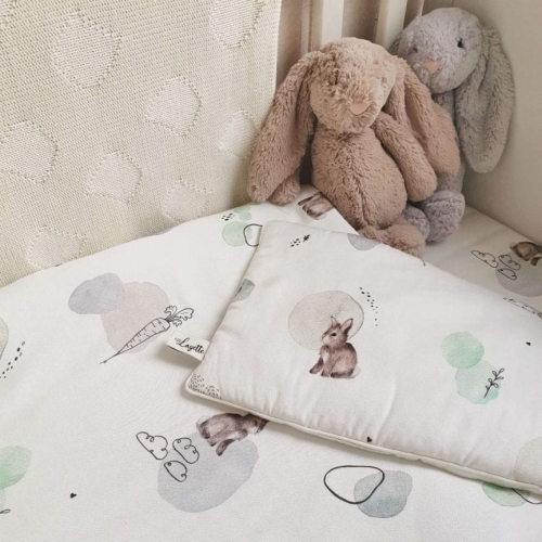 Bambusowa Pościel dla Niemowląt z Wypełnieniem Layette Bunny