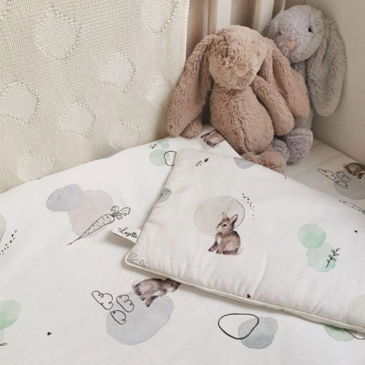 Bambusowa Pościel dla Niemowląt z Wypełnieniem Layette Bunny