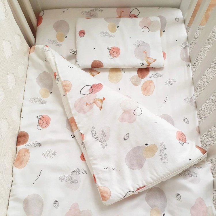 Bambusowa Pościel dla Niemowląt z Wypełnieniem Layette Goose