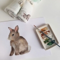 Otulacz Bambusowy dla Niemowląt Layette Bunny