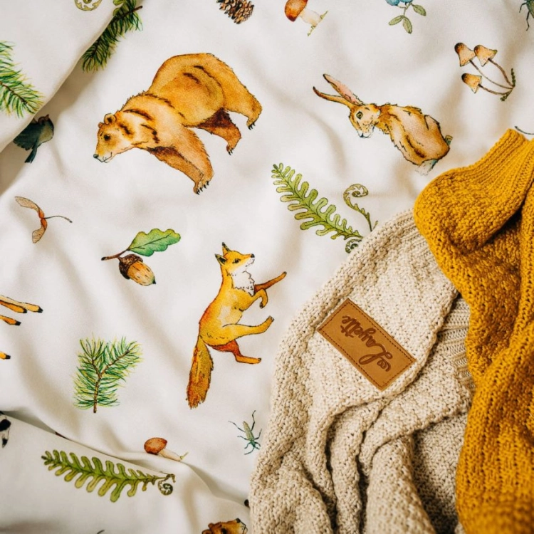 Bambusowa Pościel dla Niemowląt z Wypełnieniem Layette Woods