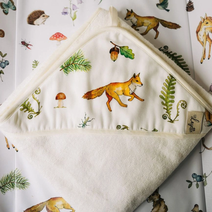 Ręcznik dla Niemowląt Bambusowy Woods Rozm. S / Layette