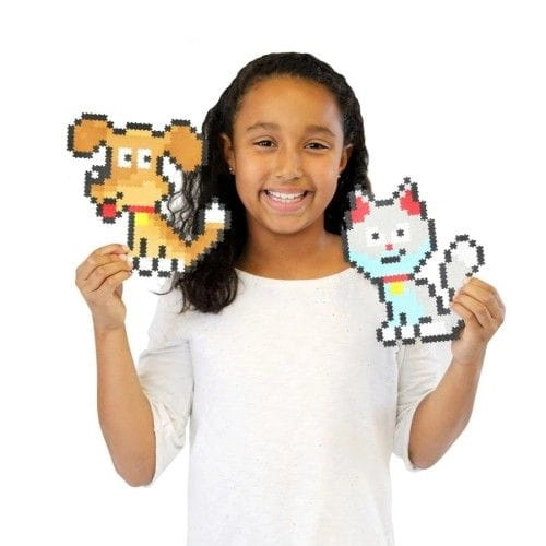 Puzzle dla Dzieci Pixelki Jixelz Zwierzęta Domowe 700 el. / Fat Brain Toys