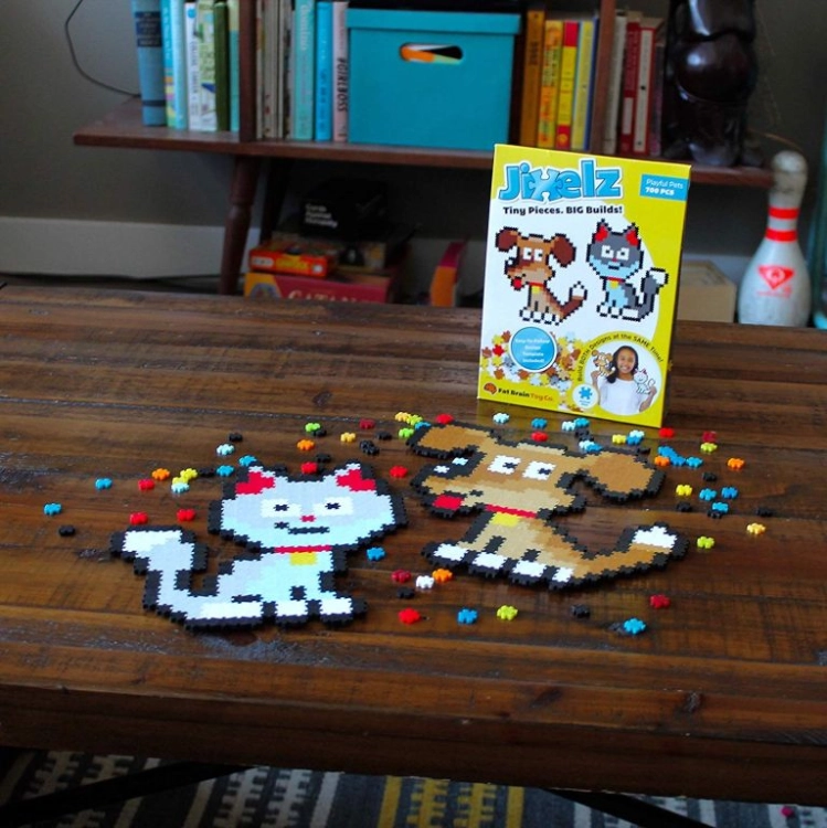 Puzzle dla Dzieci Pixelki Jixelz Zwierzęta Domowe - Fat Brain Toys