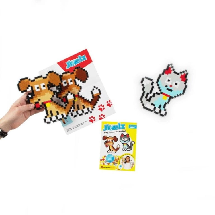 Puzzle dla Dzieci Pixelki Jixelz Zwierzęta Domowe - Fat Brain Toys
