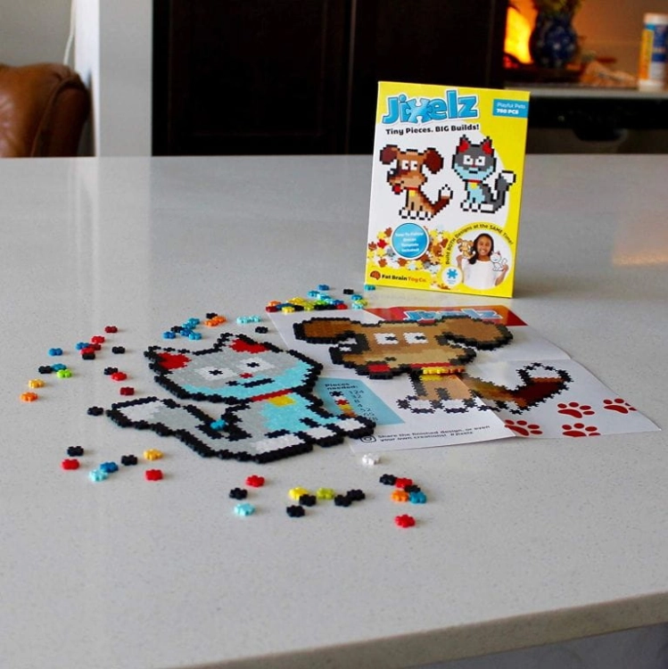 Puzzle dla Dzieci Pixelki Jixelz Zwierzęta Domowe - Fat Brain Toys
