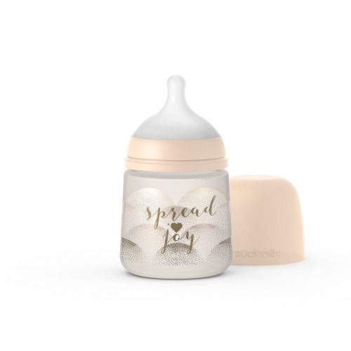 Butelka ze Smoczkiem Fizjologicznym Sx Pro Wolny Przepływ Spread Joy Beż 150 ml - Suavinex