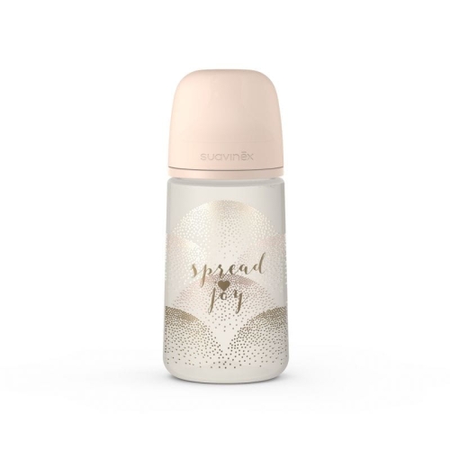Butelka ze Smoczkiem Fizjologicznym Sx Pro Średni Przepływ Spread Joy Beż 270 ml - Suavinex