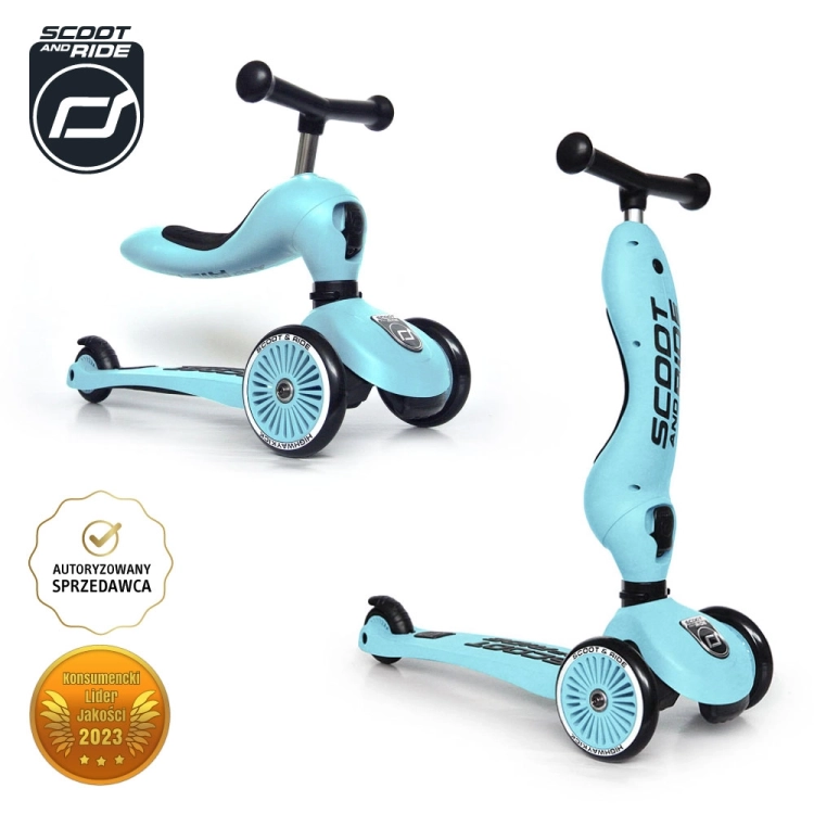 Hulajnoga i Jeździk Scootandride Highwaykick 2w1 1-5 Lat Blueberry
