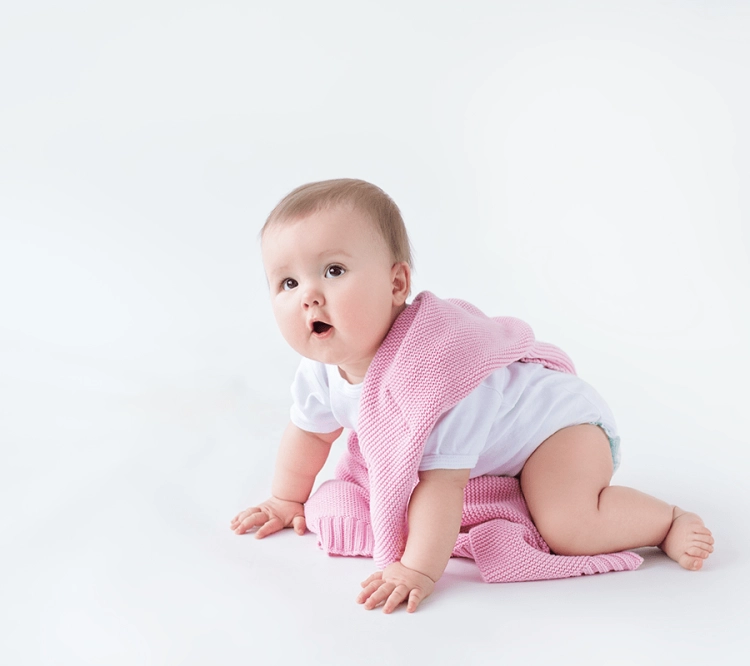 Kocyk dla Niemowlaka Bambusowy Lullalove Candy Pink Różowy