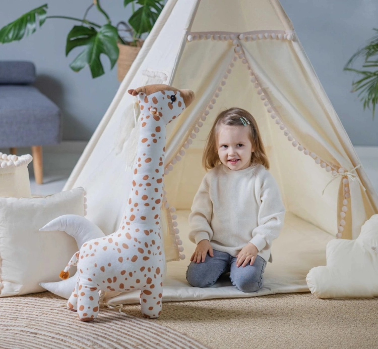 Namiot Tipi dla Dziewczynki Kuleczkowa Mgiełka — Bajum