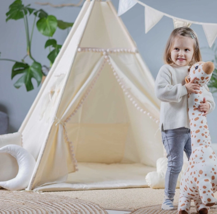 Namiot Tipi dla Dziewczynki Kuleczkowa Mgiełka — Bajum