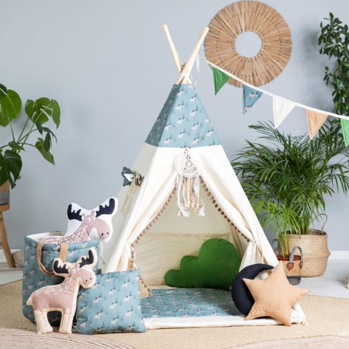 Namiot dla Dzieci Tipi Łosie z Koszem — Bajum