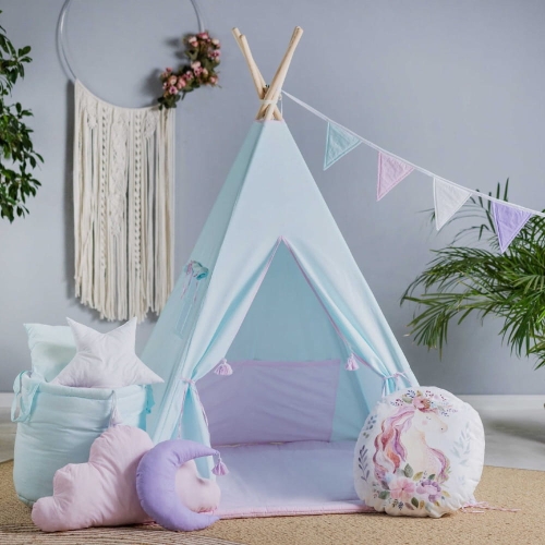 Namiot Tipi dla Dziewczynki Liliowy Sen - Bajum
