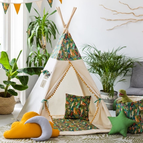 Namiot dla Dzieci Tipi Dżunglowa Kryjówka