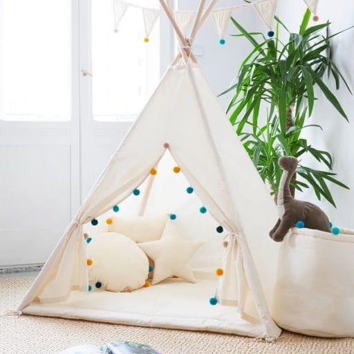 Namiot Tipi dla Dzieci Tęczowy Pomponik