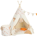 Namiot dla Dzieci Tipi Mój Przyjaciel Miś z Koszem