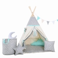 Namiot Tipi dla Dzieci Miętowa Gwiazdkowa Perełka