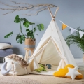 Namiot dla Dzieci Tipi Kremowy Obłoczek