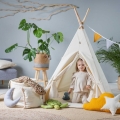Namiot dla Dzieci Tipi Kremowy Obłoczek