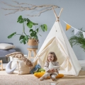Namiot dla Dzieci Tipi Kremowy Obłoczek