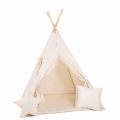 Namiot Tipi dla Dzieci Kremowy Obłoczek