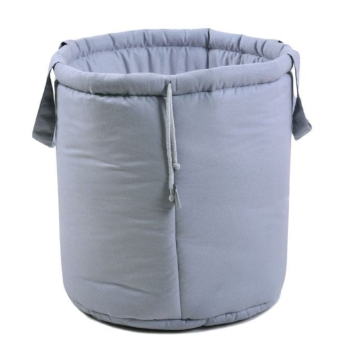 Kosz na Zabawki Duży Materiałowy Szara Myszka