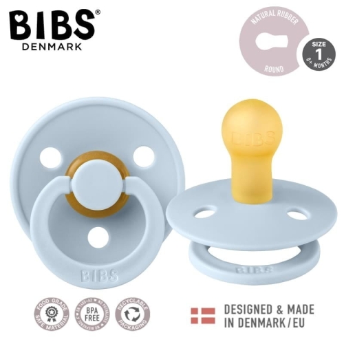 Smoczek Bibs Uspokajający dla Niemowlaka S Baby Blue Błękitny