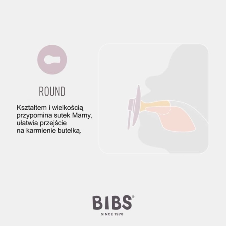 Smoczek Bibs Uspokajający dla Niemowlaka S Sky Blue Niebieski