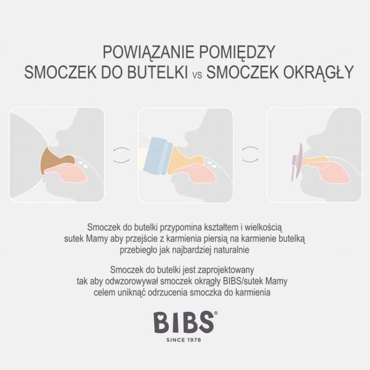 Smoczek Bibs Uspokajający dla Niemowlaka M Baby Blue Błękitny
