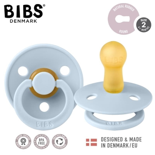 Smoczek Bibs Uspokajający dla Niemowlaka M Baby Blue Błękitny