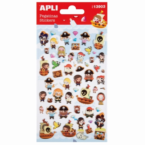 Naklejki dla Dzieci do Zabawy Piraci — Apli Kids