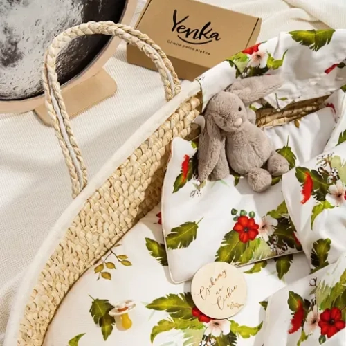 Chusteczki Bambusowe dla Niemowlaka 3-pak Yenka Flowers — Yenka