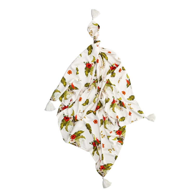 Otulacz Bambusowy dla Niemowlaka 100x120 Yenka Flowers