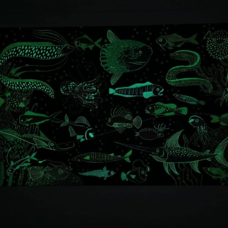 Puzzle dla Dzieci Świecące w Ciemności Apli Kids Ocean 5+