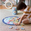 Puzzle dla Dzieci Okrągłe w Tubie Apli Kids Mapa Świata 5+