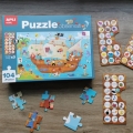 Puzzle dla Dzieci Okrągłe w Tubie Apli Kids Mapa Świata 5+