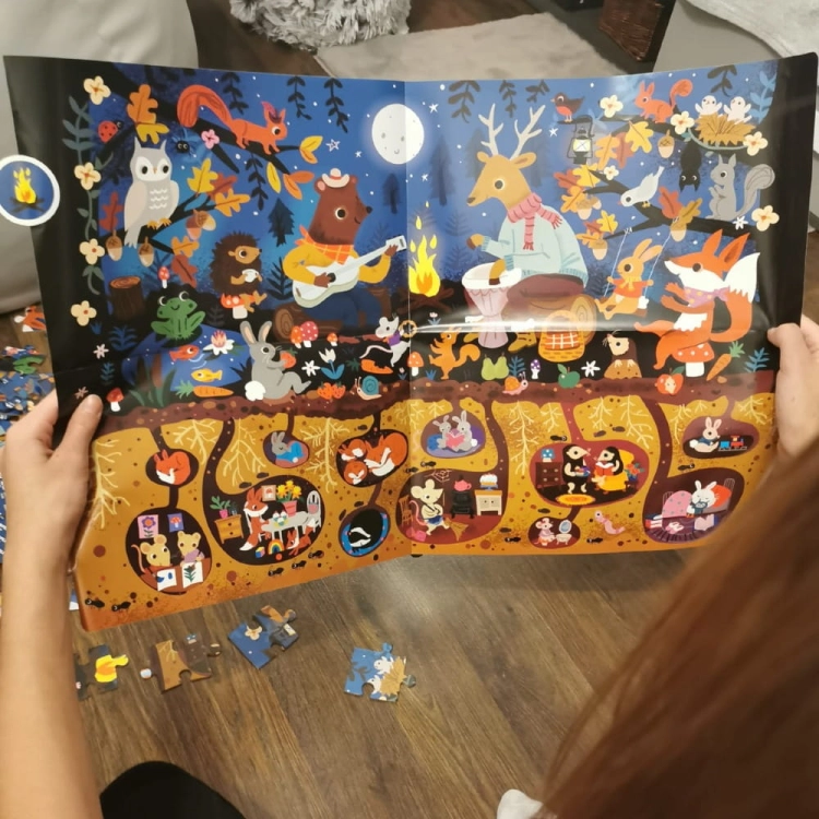 Puzzle dla Dzieci Obserwacyjne Apli Kids Las 104 El. 5+