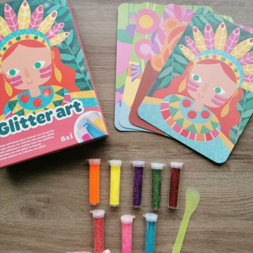 Zestaw Artystyczny dla Dzieci z Brokatem Apli Kids