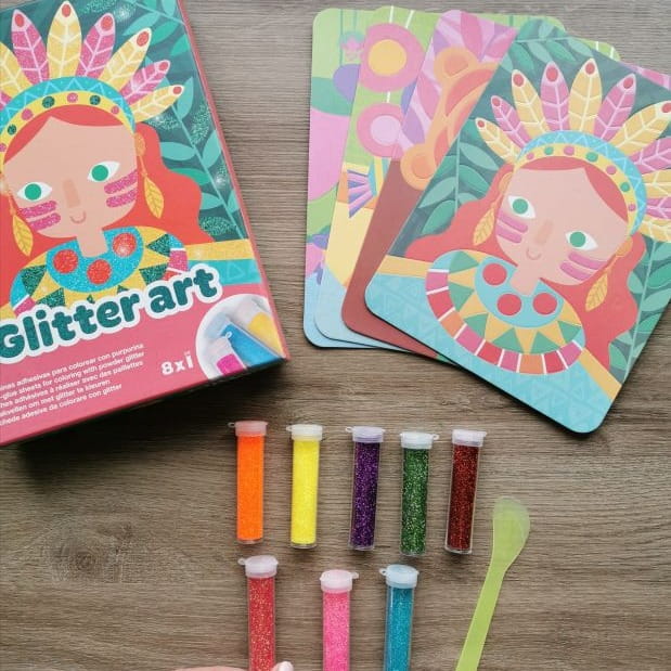 Zestaw Artystyczny dla Dzieci z Brokatem Apli Kids