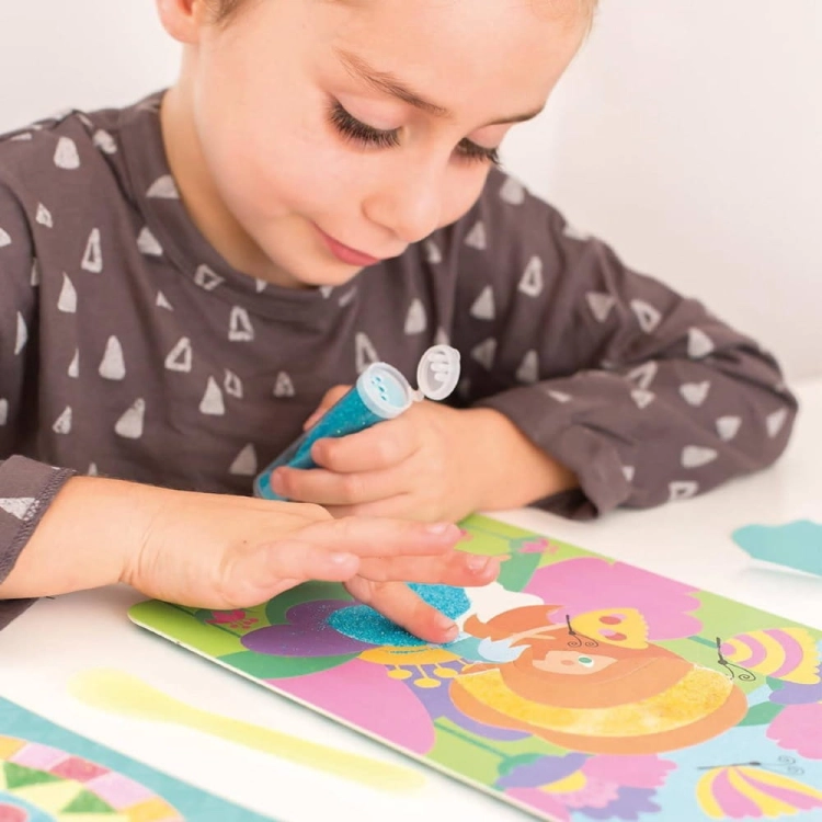 Zestaw Artystyczny dla Dzieci z Brokatem Apli Kids