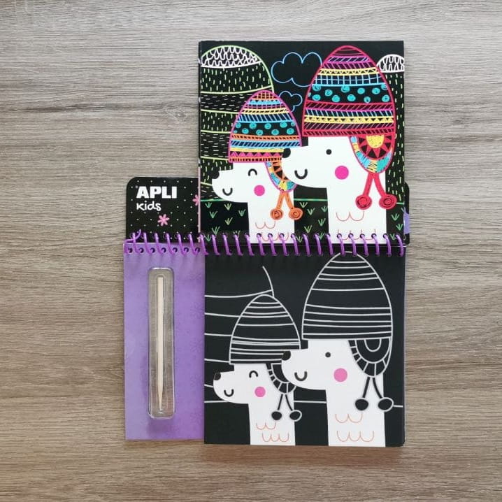 Zestaw Kreatywny Wydrapywanki dla Dzieci Apli Kids Winter